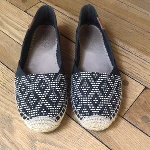 Sperry slip on espadrilles fabric uppers
